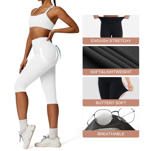 CHARMKING High Waisted Biker Shorts for Women - 5"/8" Tummy Control, Ultra-Comfort for Workouts, Yoga & Daily Wear