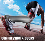 Compression Socks (3 Pairs) 15-20 mmhg  for Men & Women