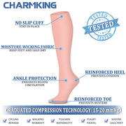 Compression Socks (3 Pairs) 15-20 mmhg  for Men & Women