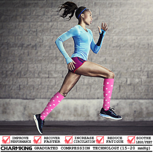 Compression Socks (8 Pairs), 15-20 mmHg for Men & Women