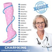 Compression Socks (8 Pairs), 15-20 mmHg for Men & Women