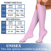 Compression Socks (8 Pairs), 15-20 mmHg for Men & Women