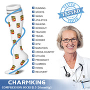 Compression Socks for Nurses (8 Pairs) 15-20 mmhg