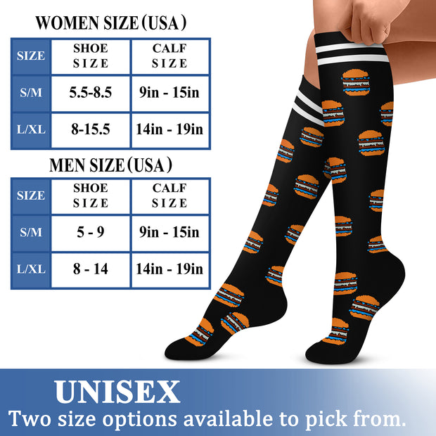 Compression Socks for Nurses (8 Pairs) 15-20 mmhg