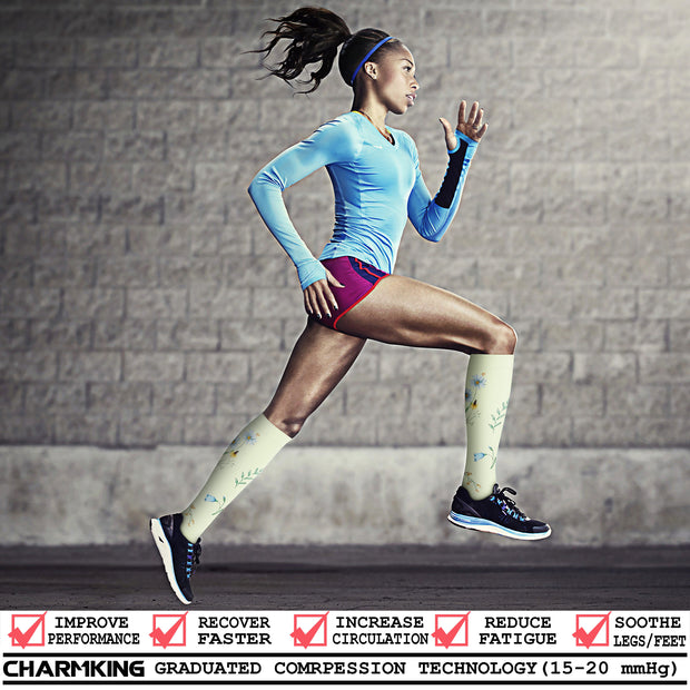 Compression Socks for Nurses (8 Pairs) 15-20 mmhg