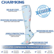 Compression Socks for Nurses (8 Pairs) 15-20 mmhg