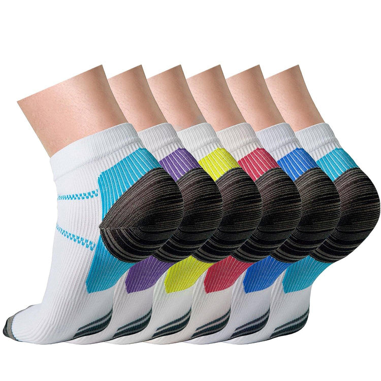 Ankle Compression Socks 3/6 Pairs 15-20 mmHg  Men & Women