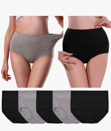 CHARMKING Womens Underwear,Cotton High Waist Underwear for Women Full Coverage Soft Comfortable Briefs Panty Multipack