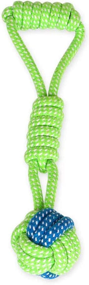 COOYOO Knotted Woven Pet Dog Toy，Eco-Friendly Cotton Rope Toys, Bite-Resistant Rope Knot Dog Toy，Medium/Small Dogs Toy，Not Suitable for Dogs with Strong Aggressive Chewing