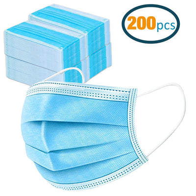 200 PCS Disposable Safety masks Face Masks for Personal Health - CHARMKING