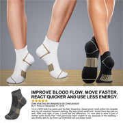 Ankle Compression Socks 7 Pairs 15-20 mmHg  Men & Women - CHARMKING