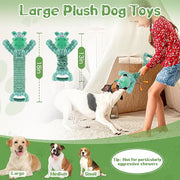 COOYOO Large Squeaky Dog Toys: Plush Dog Toys with Soft, Durable Fabric for Small, Medium, and Large Pets - Tug of War Dog Toys for Indoor Play