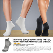 Ankle Compression Socks 6 Pairs 15-20 mmHg  Men & Women - CHARMKING