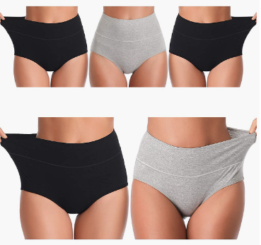 CHARMKING Womens Underwear,Cotton High Waist Underwear for Women Full Coverage Soft Comfortable Briefs Panty Multipack