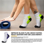 Ankle Compression Socks 3/6 Pairs 15-20 mmHg  Men & Women - CHARMKING
