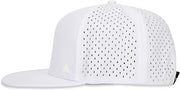BLUEMAPLE Flat Brim Water-Resistant Performance Snap Back Hat