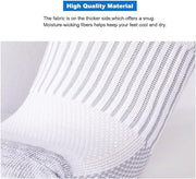 BLUEMAPLE Sweatsocks Unisex Cotton Moisture Wicking Cushion Crew Socks