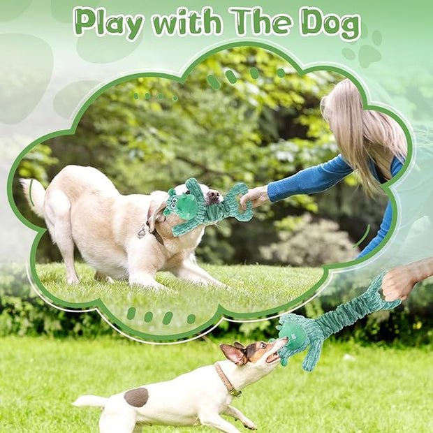 COOYOO Large Squeaky Dog Toys: Plush Dog Toys with Soft, Durable Fabric for Small, Medium, and Large Pets - Tug of War Dog Toys for Indoor Play