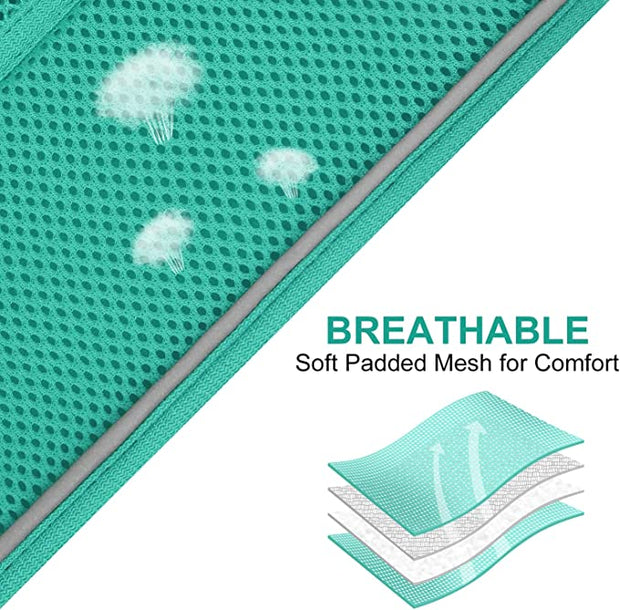 BLUETREE Harness for animals,Dog Harness,Breathable Mesh Vest Harness,Reflective Soft Padded Harnesses for Extra Small and Small Dogs,Teal,S