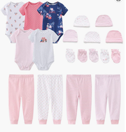 CHARMKING Baby layettes for clothing Baby Layette Essentials Giftset Clothing Set 19-Piece