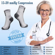 Ankle Compression Socks 7 Pairs 15-20 mmHg  Men & Women - CHARMKING