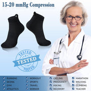 Ankle Compression Socks 6 Pairs 15-20 mmHg  Men & Women - CHARMKING