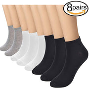 CHARMKING 8 Pairs Womens Ankle Socks No Show Socks Women Socks Casual Socks - CHARMKING