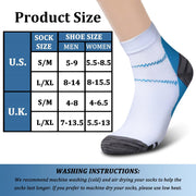 Ankle Compression Socks 3/6 Pairs 15-20 mmHg  Men & Women - CHARMKING