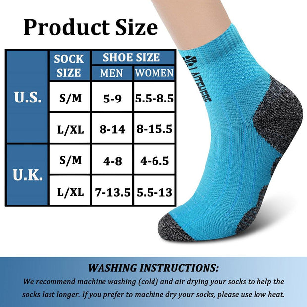 Ankle Compression Socks 7 Pairs 15-20 mmHg  Men & Women - CHARMKING