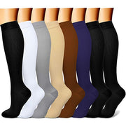 Compression Socks (8 Pairs), 15-20 mmHg  for Men & Women - CHARMKING