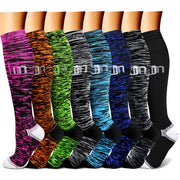 Compression Socks (8 Pairs), 15-20 mmHg for Men & Women - CHARMKING
