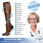Compression Socks (8 Pairs), 15-20 mmHg for Men & Women - CHARMKING