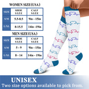 Compression Socks for Women & Men (6 Pairs) 15-20 mmHg is Best for Athletics, Running, Flight Travel, Support - CHARMKING