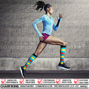 Compression Socks (8 Pairs), 15-20 mmHg for Men & Women - CHARMKING