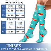 Compression Socks (8 Pairs), 15-20 mmHg for Men & Women - CHARMKING