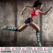 Compression Socks for Women & Men (6 Pairs) 15-20 mmHg is Best for Athletics, Running, Flight Travel, Support - CHARMKING