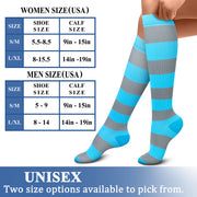 Compression Socks (8 Pairs), 15-20 mmHg for Men & Women - CHARMKING