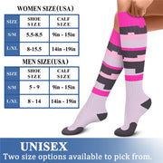 Compression Socks for Women & Men (6 Pairs) 15-20 mmHg is Best for Athletics, Running, Flight Travel, Support - CHARMKING