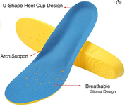 CHARMKING Orthotic Insoles, Memory Foam Insoles Providing Great Shock Absorption and Cushion, Best Insoles for Men and Women