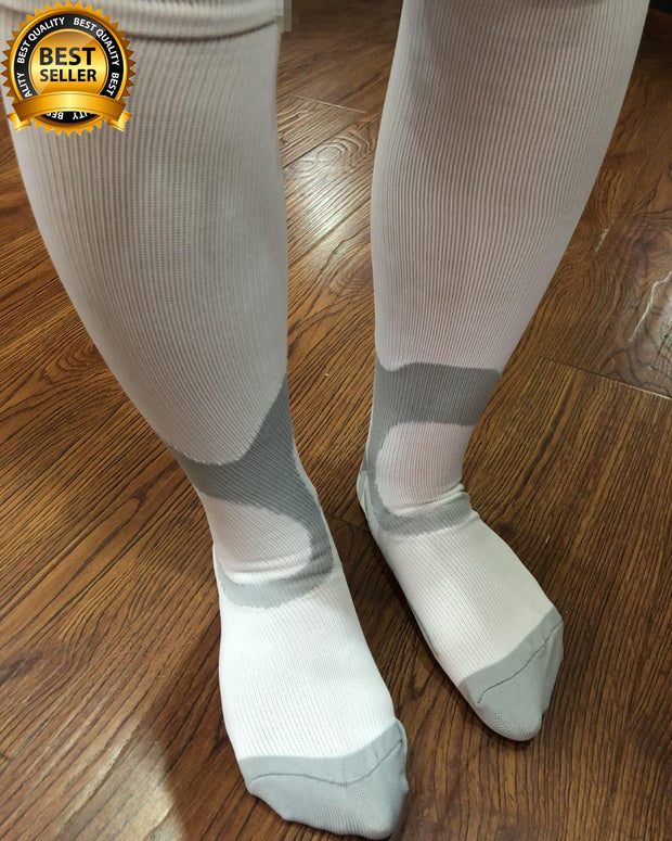 Compression Socks (8 Pairs), 15-20 mmHg for Men & Women - CHARMKING